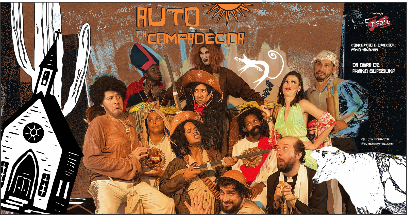 Auto da Compadecida: Uma Comédia Atemporal Retorna ao Teatro Módulo em Salvador!