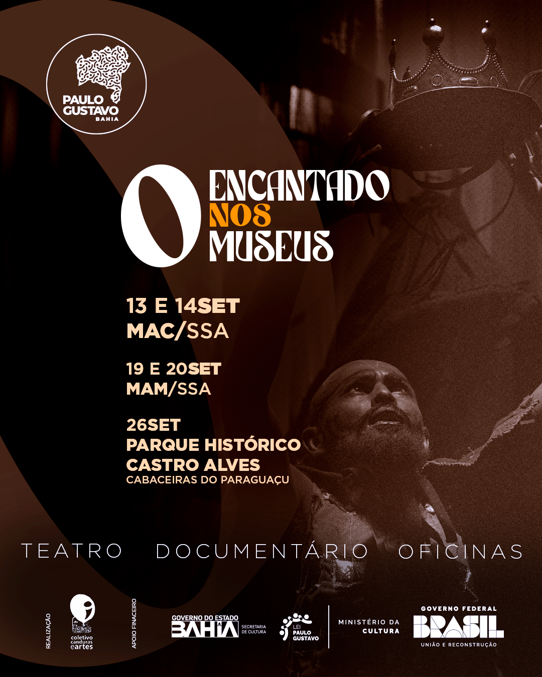 O Coletivo Canduras e Artes leva teatro, oficinas e cinema para os museus da Bahia, em uma experiência cultural única!