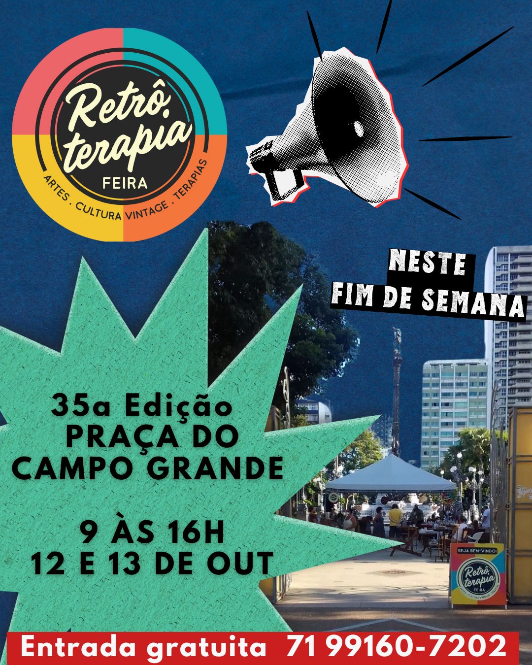 Feira Retrôterapia Agita o Campo Grande Neste Fim de Semana!