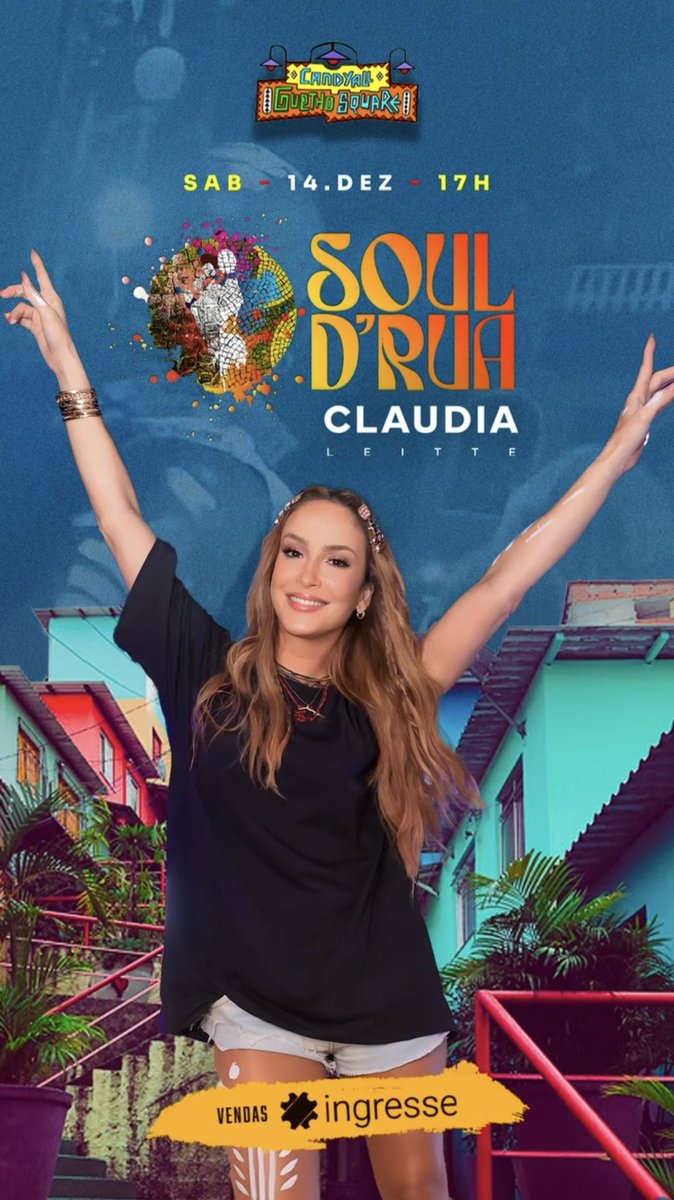 Claudia Leitte Aquece o Verão Baiano com Ensaio no Candyall Guetho Square