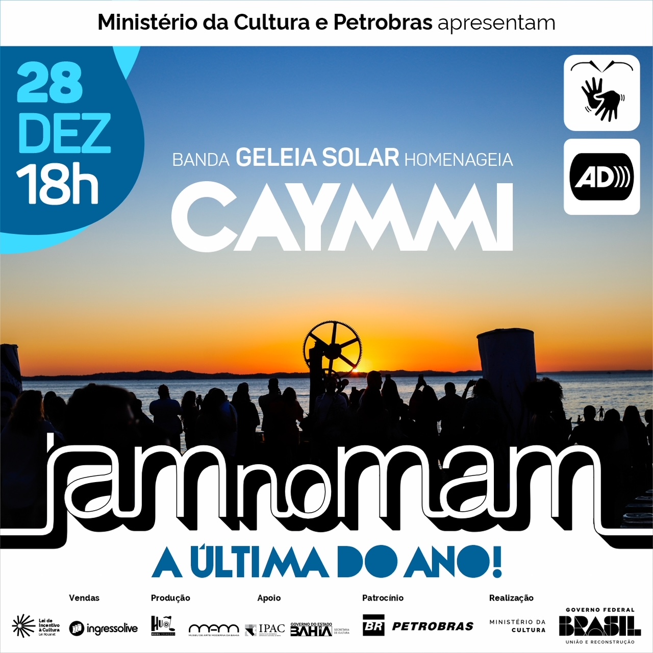 JAM NO MAM TERMINA O ANO AO SOM DE CAYMMI